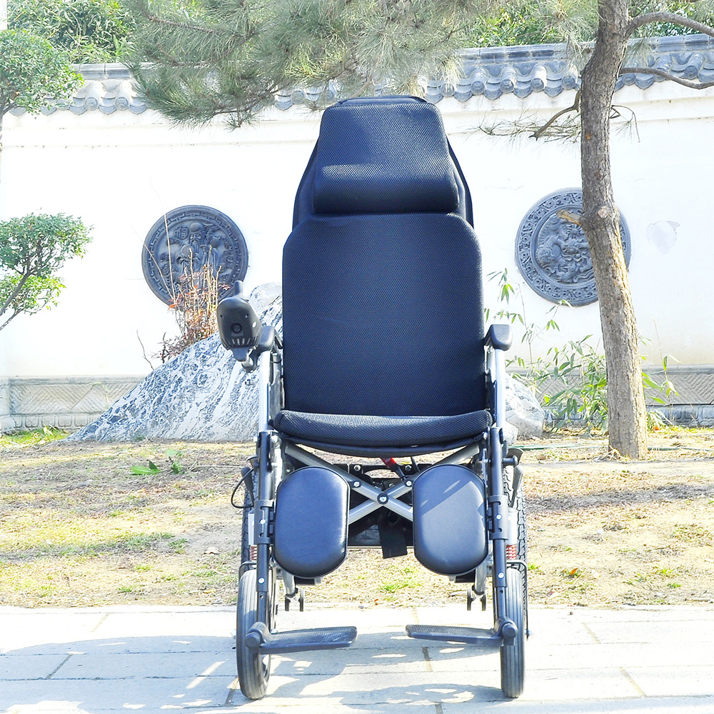 Reclining Electric Wheelchair, Intelligent Fully Automatic Folding Electric Wheelchair for the Elderly and Disabled, Mobility Scooter for the Elderly