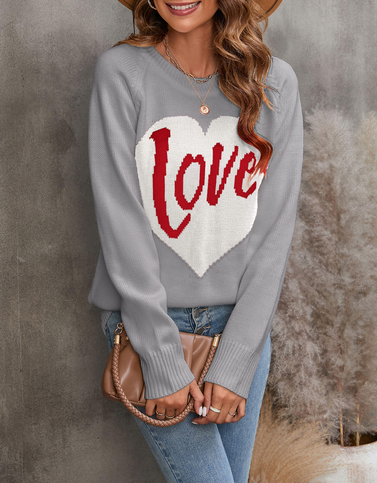 Women's Sweater Long Sleeve Sweaters & Cardigans Elegant Streetwear Letter Heart Shape display picture 20