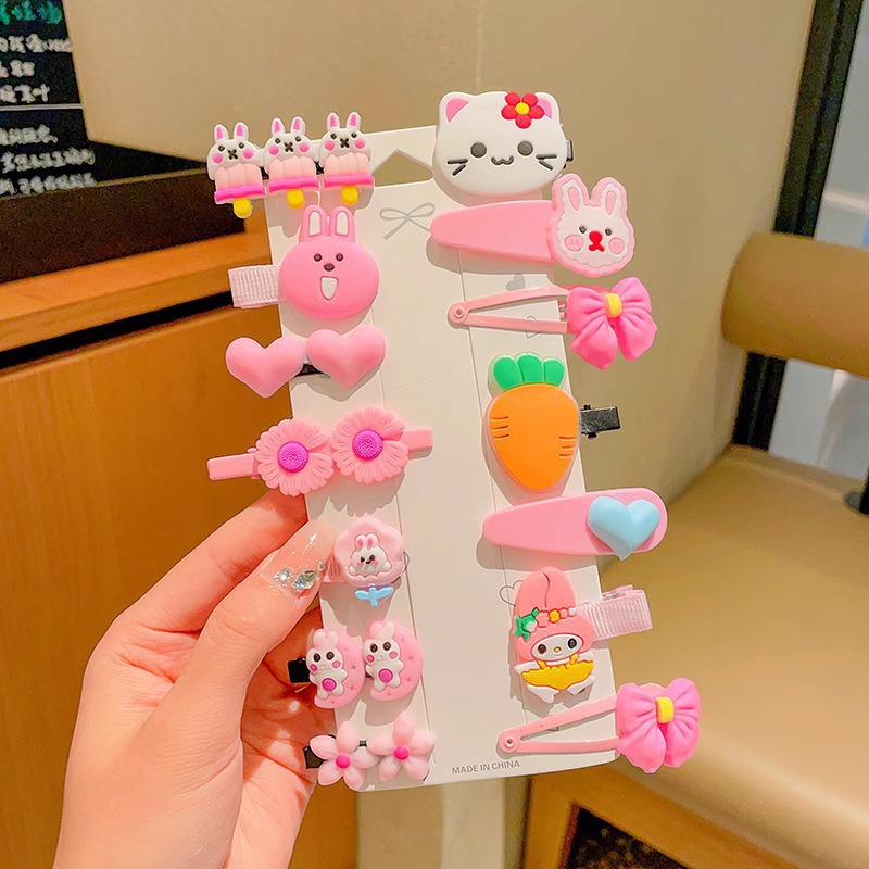 Horquilla de los niños bebé no duele el abrigo del pelo flequillos rotos horquilla tocado niña bebé clip pelo accesorios