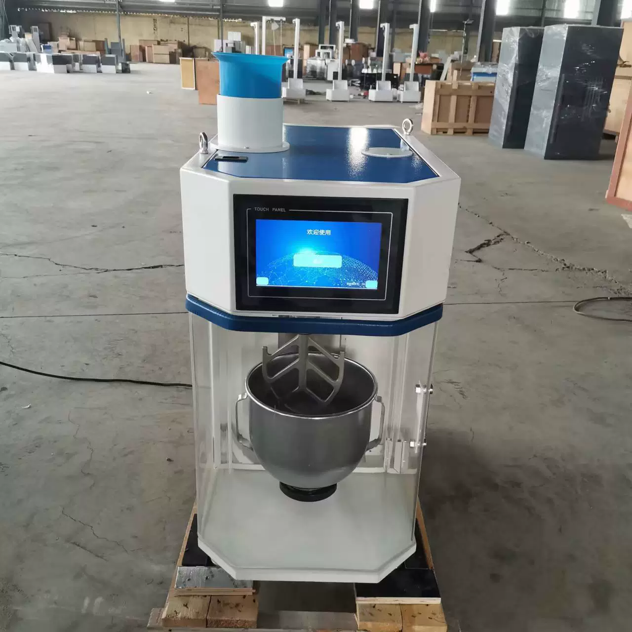 Новый стандартный смеситель для клея и песка, клеевой песок, вибрационный стол, очищающий смеситель