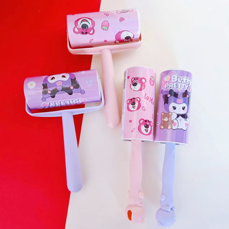 粘毛器かわいいクロロ粘毛器ドラムセット家庭用衣類ペット除毛器長柄粘毛器|undefined