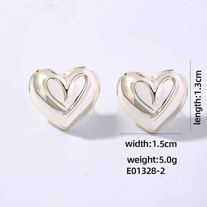 8g Weight Hoop Earrings, Drop Earrings Classification 1 Pair Quantity Holiday, Daily Occasion Copper Material Geometric Pattern Women's Gender Plating Design Simple Style Style 1 Pair Simple Style Geometric Plating Copper Hoop Earrings Drop Earrings 16