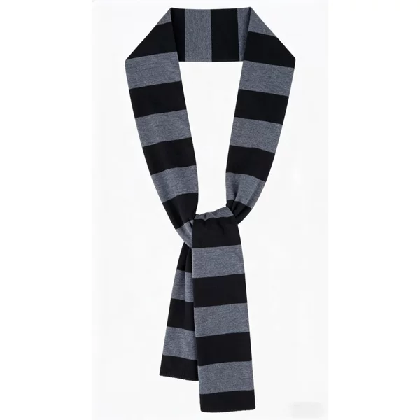 Minions Despicable Me Cosplay Gru Scarf Black and Gray Striped Neck Warmer Role-Playing Soft Decoration Wholesale
