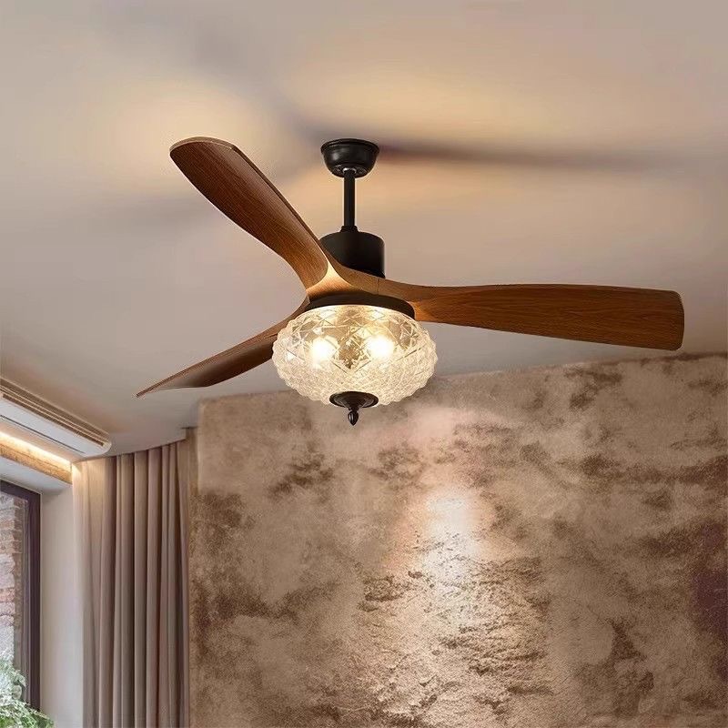 Medieval Style Living Room Ceiling Fan Lamp Nanyang Style French Retro Bauhaus Bedroom Lamp Restaurant American Hall Fan Lamp