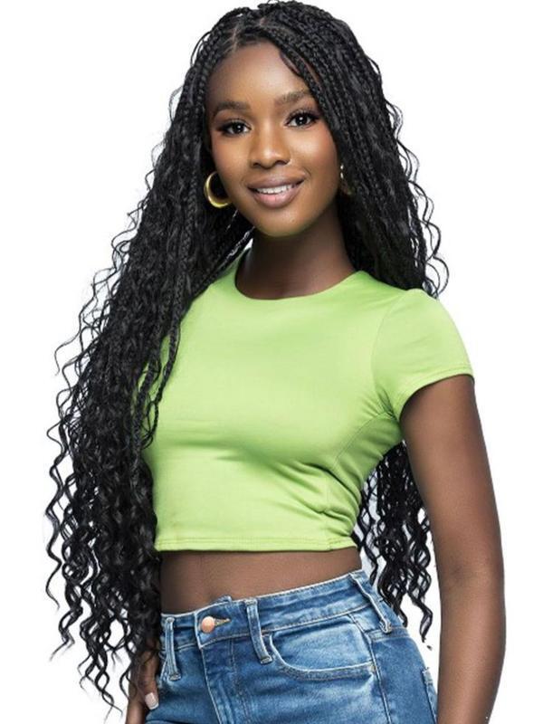2025 New Cross-Border Dropshipping 38inch Women's Long Box Braided Curly Hair Lace Wig Gorgeous Rush Sale
