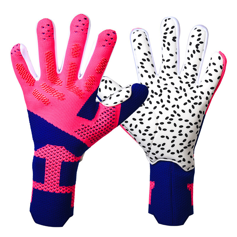 Guantes de correas de portero Guantes de portero al por mayor Falcon Football Professional Adult látex Sin dedos transpirable