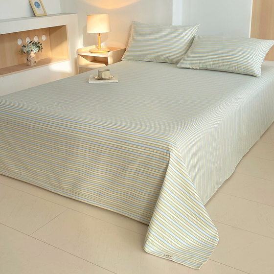 Class A 100 cotton Xinjiang cotton old coarse cloth sheets cotton air conditioning soft mat single double cotton linen sheets wholesale