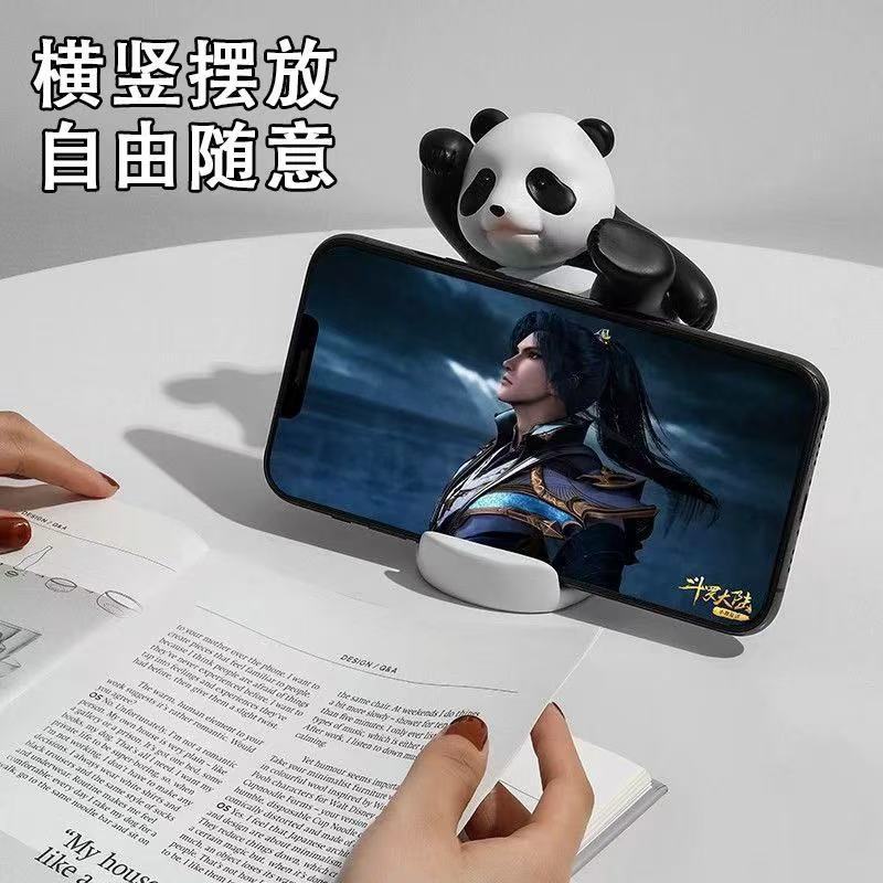 Kung Fu Bear Mobile Phone Stand Lazy Desktop Ornaments Cute Violent…