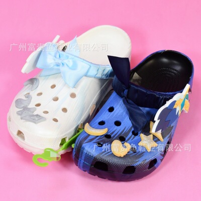 Модные тапочки в стиле Crocs, нескользящая водонепроницаемая сумка, босоножки, закрытый носок, можно носить двумя способами