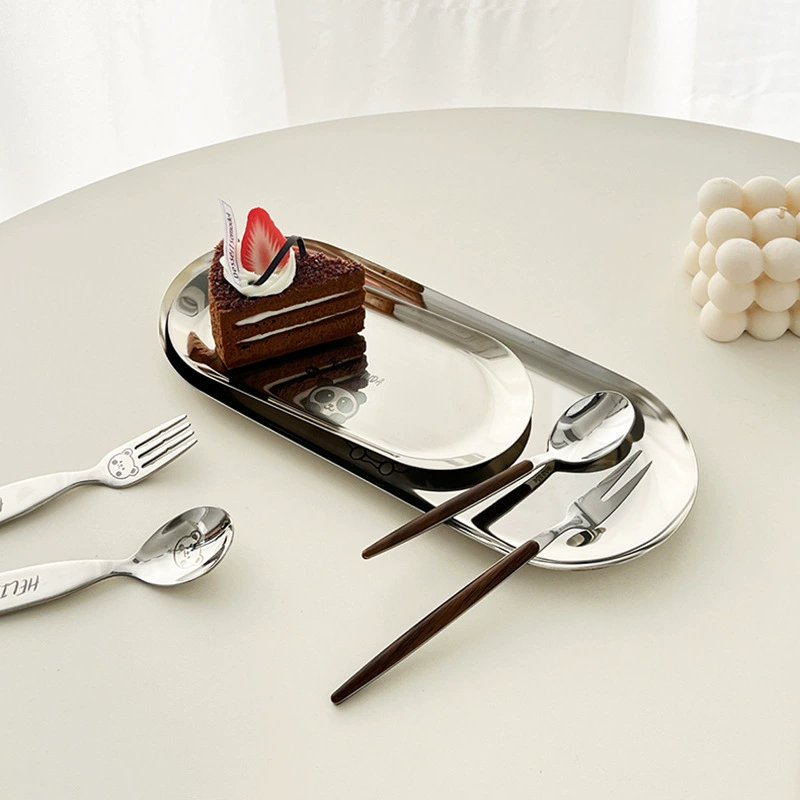 Fruit fork stainless steel, set, dessert spoon for hotel, Amazon