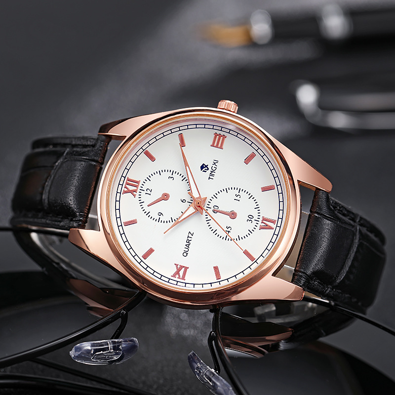 Nuevo Reloj clásico de cristal de luz azul simple reloj de hombre de moda de alta gama fabricante de relojes en stock al por mayor