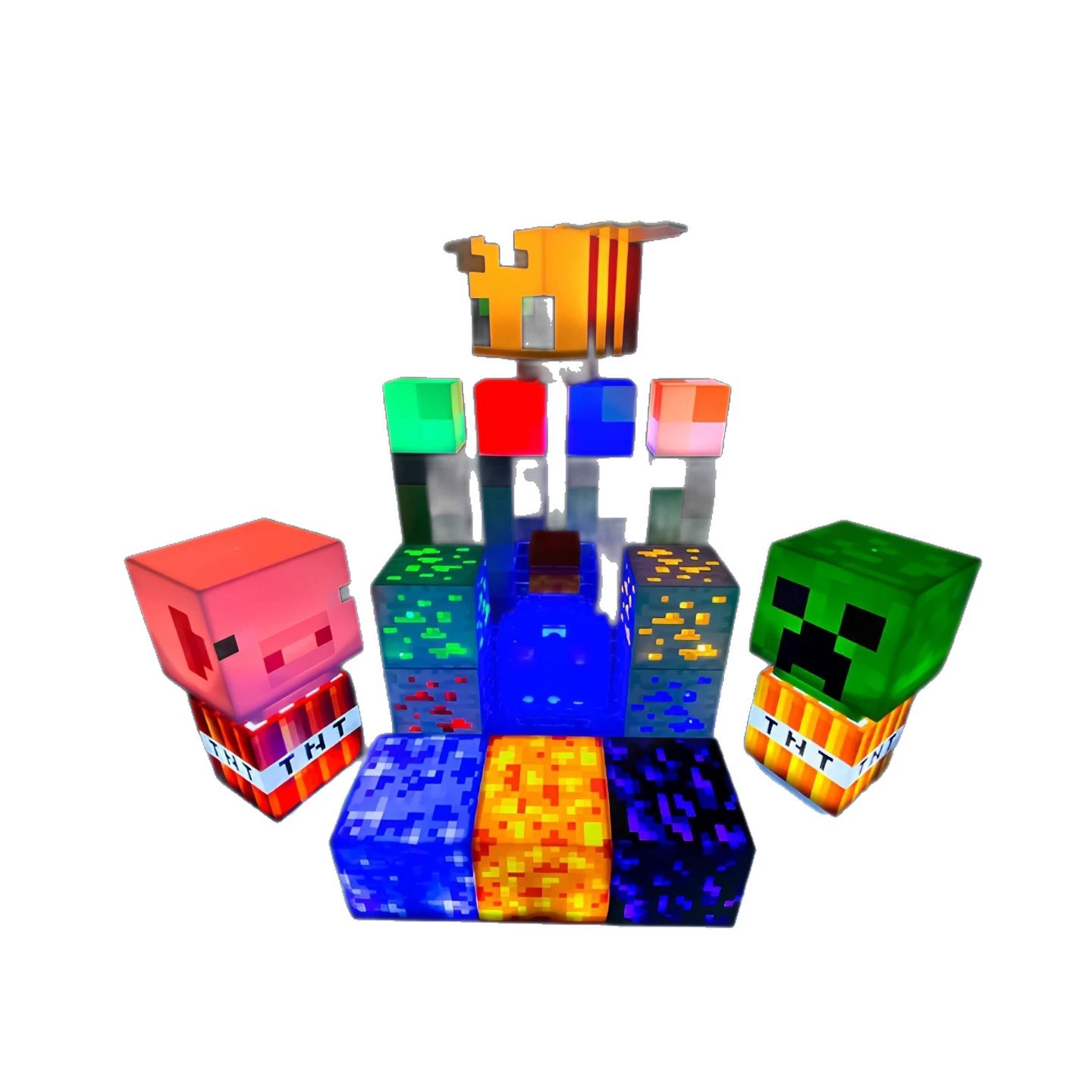 Кросс-бордер Minecraft светильник факел свет, периферийная бутылка для зелья лавы, ночной свет, подарок на день рождения