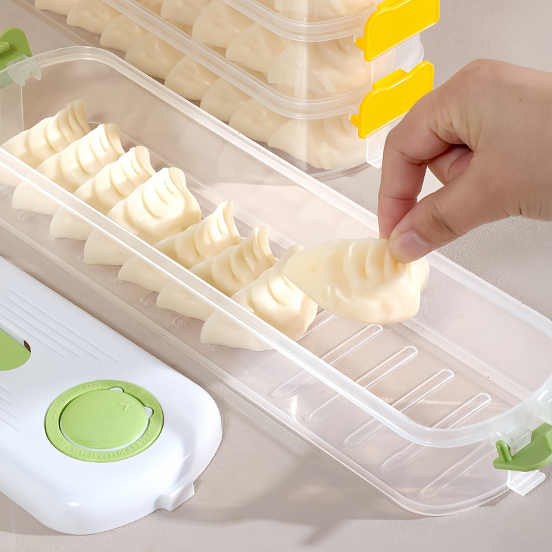饺子盒家用冷冻保鲜收纳盒厨房冰箱专用食品级饺子混沌分装保鲜盒|undefined