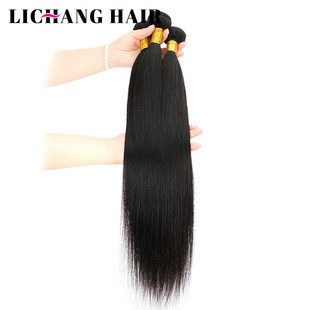 6A- REMY hair bundle straight natural color# straight hair curtain