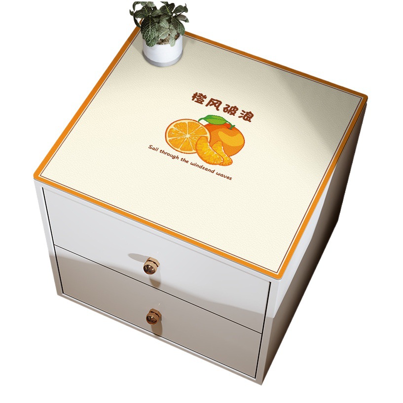 Cubierta de polvo de tela mesita de noche lavadora impermeable protector solar estera horno microondas cubierta de polvo estera dormitorio pequeño Gabinete mantel