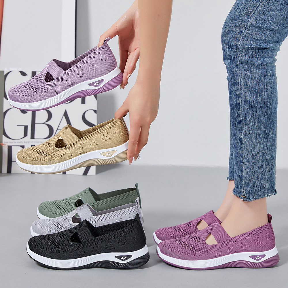 Zapatos individuales verano mujer todo-fósforo boca baja zapatos individuales transfronterizos temu venta al por mayor zapatos perezosos casuales para mujer zapatos de madre de un pie image 5