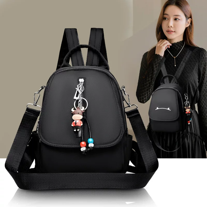 Demi-season backpack, design nylon small shoulder bag, Korean style