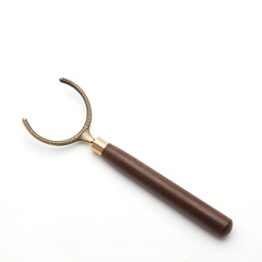 Ebony tea cup, fork and coaster, rosewood copper saucer, large and small kung fu tea ceremony, anti-scalding cup clip, tea clip, egg tart