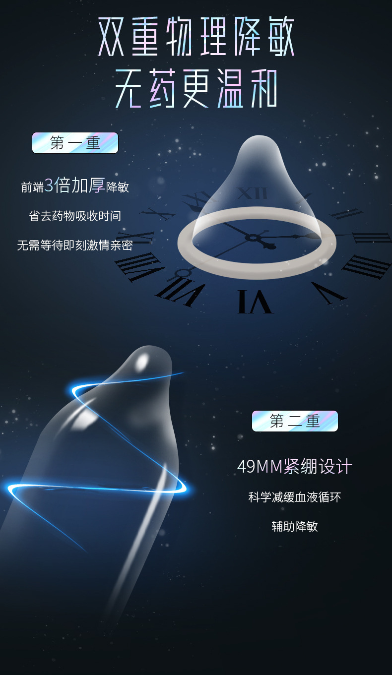 Celebrity Long-Lasting Condoms for Men, Small Size 49mm, Latex, 1 Box — detail image 14