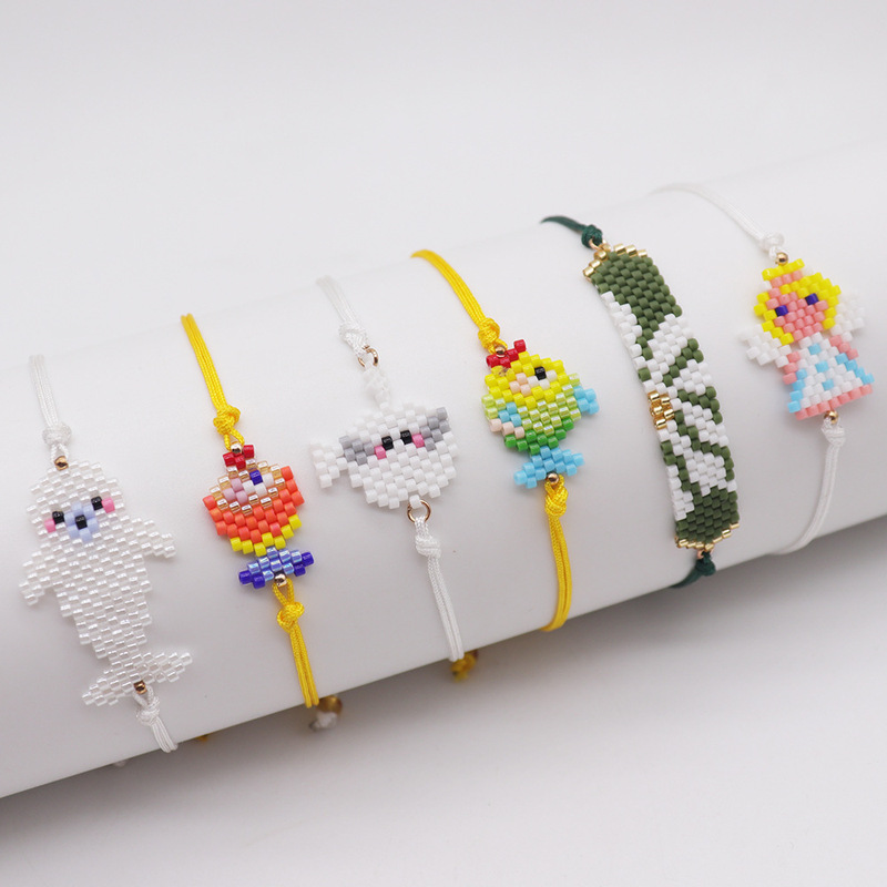 INS Cross-border Super Cute Yuxing DB Antique Beads miyuki Small Animal Series Hand-woven Adjustable Bracelet