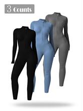 J 73772 High Intensity Zipper Yoga Bodysuit �����٤�����