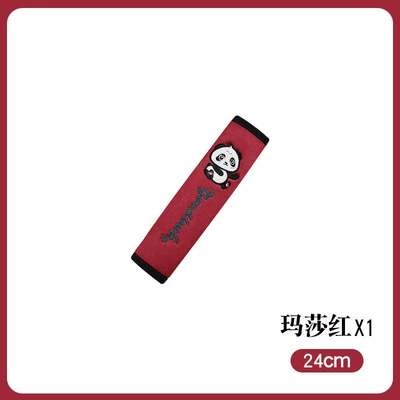Lens Large Truck Taxi Anti-wear – Seat belt shoulder pad - panda-style-martha-red-24-cm-1-piece