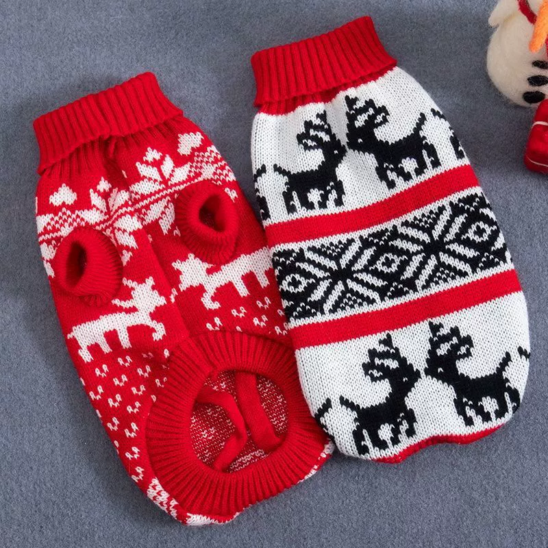 Трансграничные собаки осенние и зимние водолазки свитер в полоску кошачья одежда рождественские товары маленькие собаки домашние животные костюмы оптом