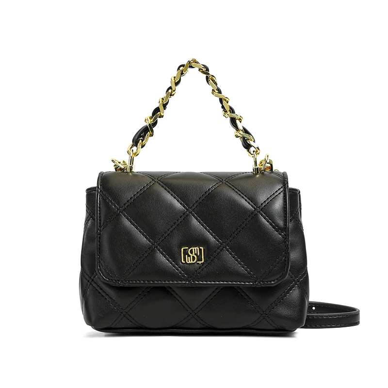 Bolso de mano de cadena de diamante popular para mujeres 2026 verano nuevo estilo de moda versátil bolso de hombro de alta calidad