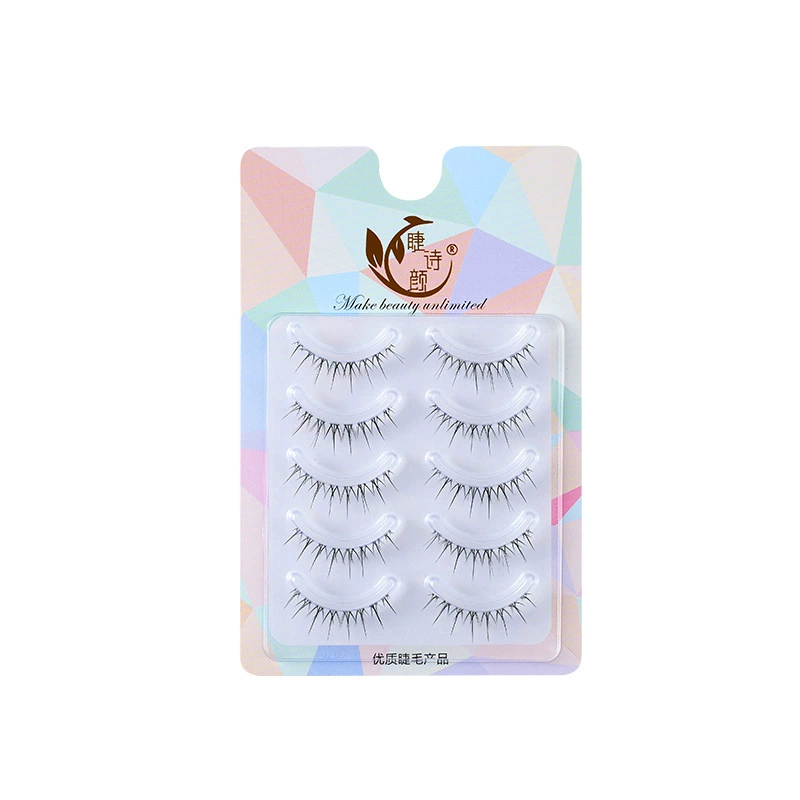 Transparent comics for eyelashes, realistic false eyelashes