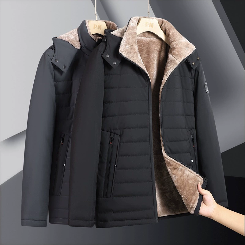 Removable‑lined winter jacket, hooded leisure coat, detachable warm lining