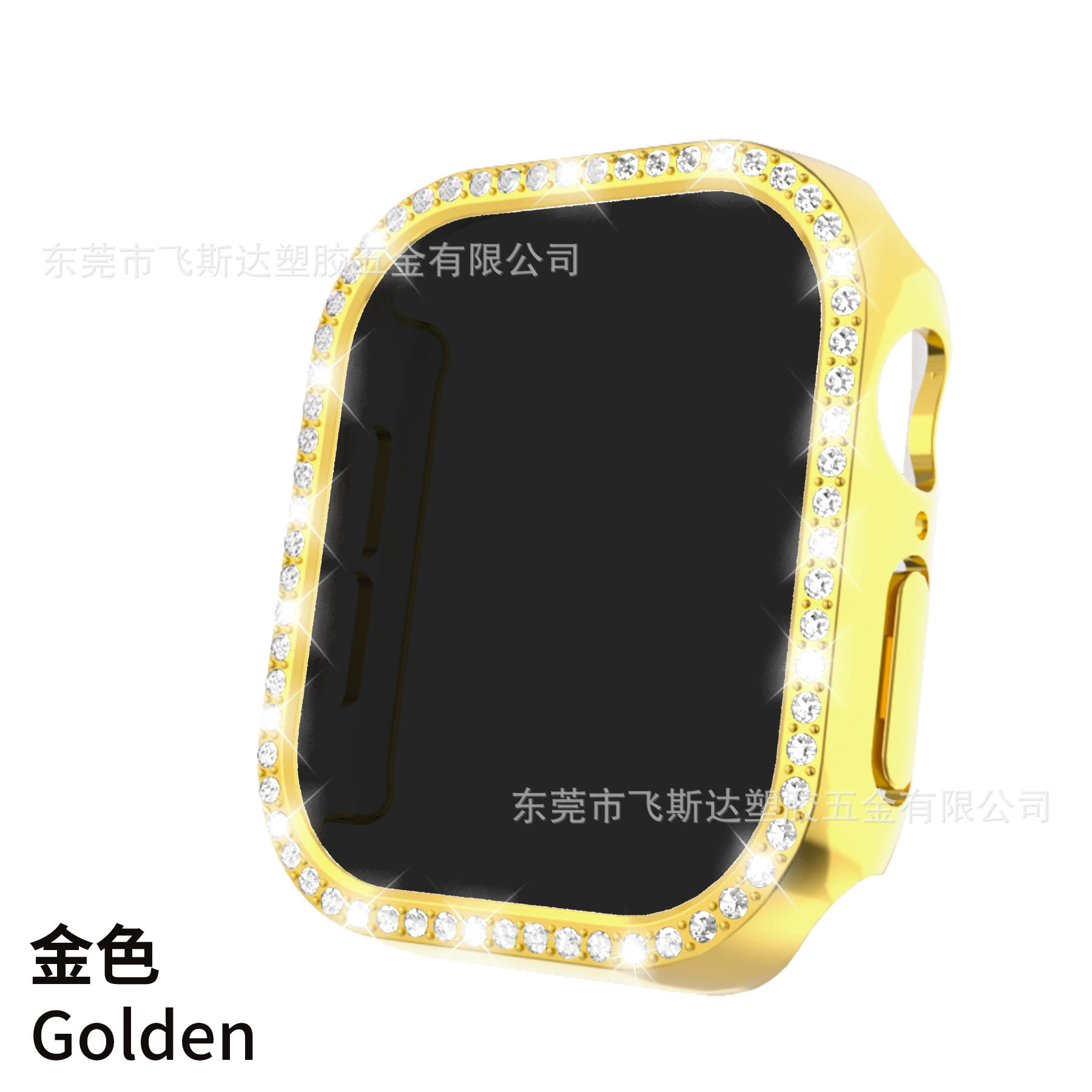 Подходит для Apple Watch 10 поколения, одностороннее бриллиантовое гальваническое покрытие, антибликовый, цельный защитный корпус с плёнкой