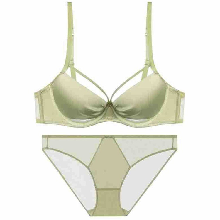 Special Clearance Sale: French-Style Smooth Lingerie for Women, Ultra-Thin, Minimizes Large Busts, Sexy, Push-Up, Plus-Size Bra Set for Summer