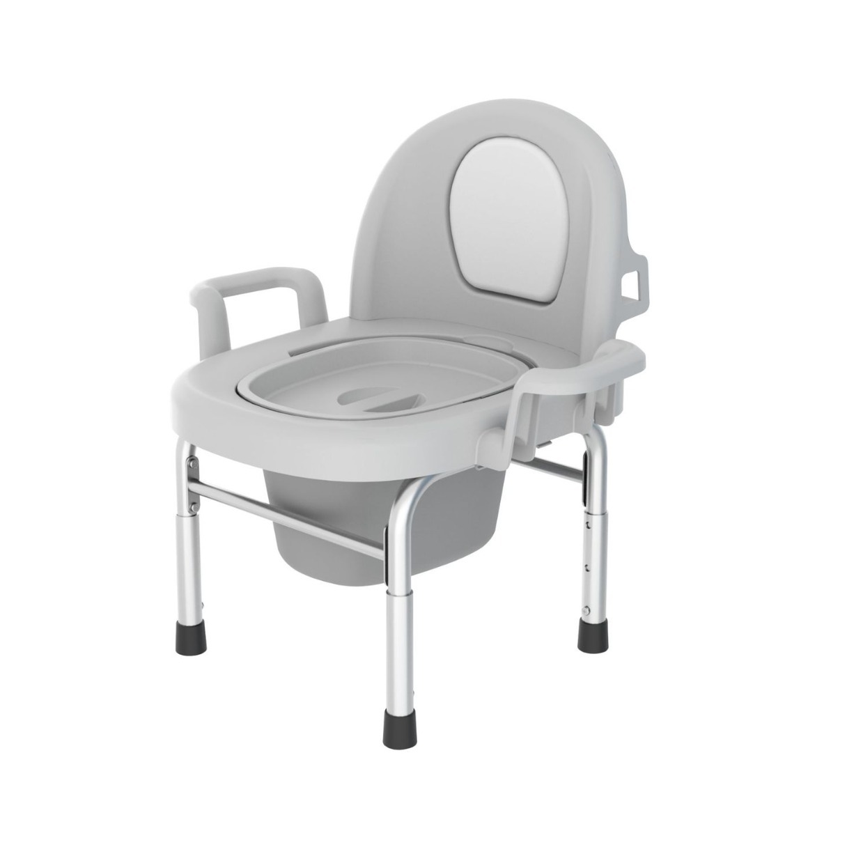 Tubo de acero plegable, inodoro para ancianos, inodoro móvil, inodoro para mujeres embarazadas, inodoro desodorante para el hogar, inodoro en cuclillas, artefacto