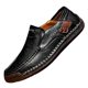 2025 Cross-border Amazon New plus size Men's Shoes Outdoor Casual Shoes Slip-on Men's Leather Shoes plus size Loafers