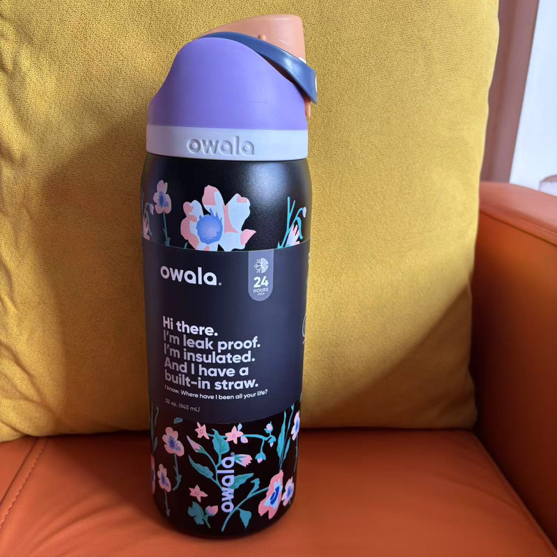 Owala 越境新製品 owala フルーツカップ屋外ポータブル真空断熱カップ 304 ステンレス鋼スポーツウォーターボトル|undefined