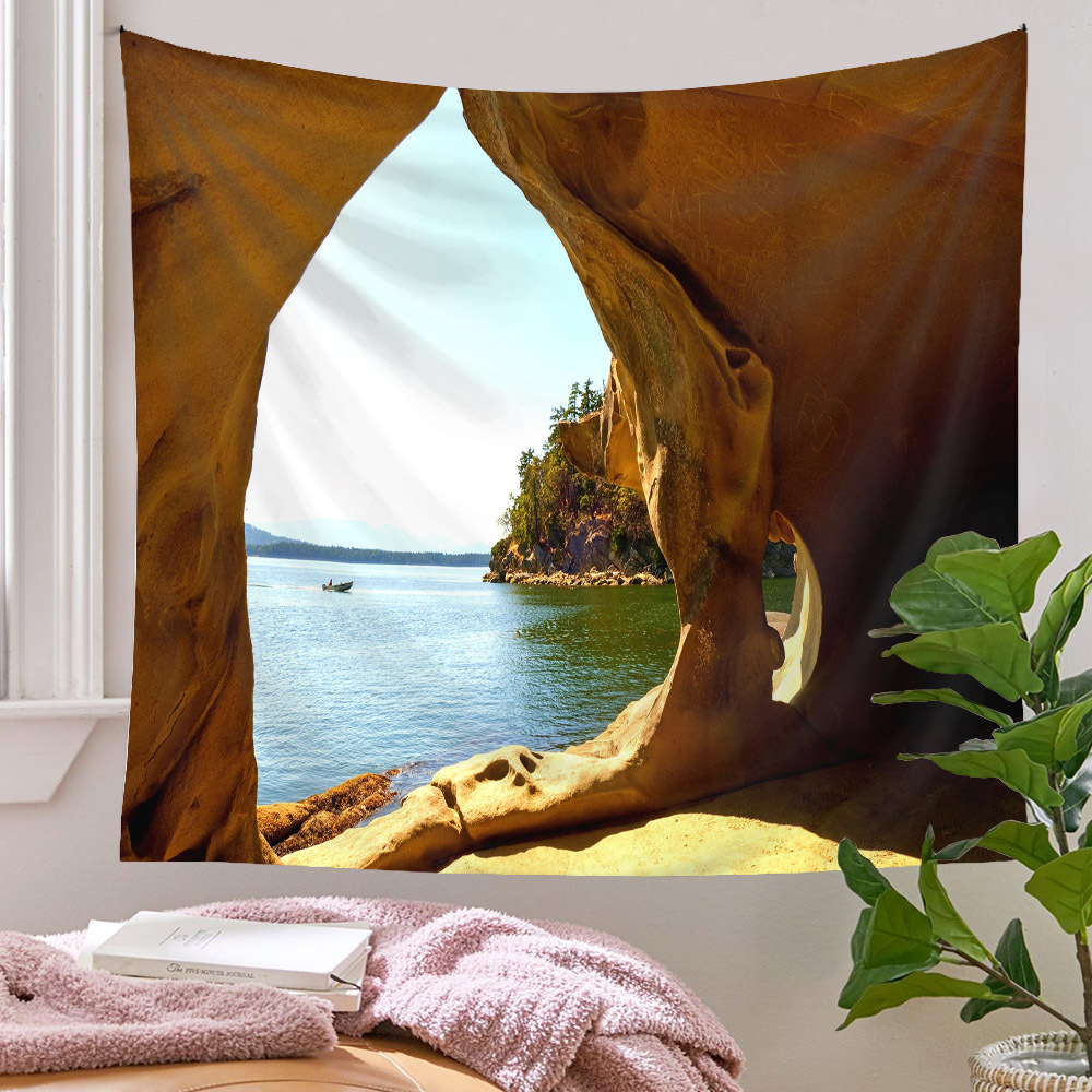 Bohemian Scenery Painting Wall Decoration Cloth Tapestry Wholesale Nihaojewelry display picture 213