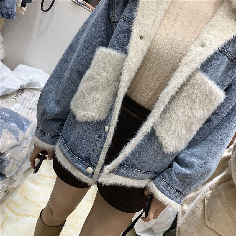 Women's Thickened Cotton Coat With Lamb Wool Lining For Winter_voghion.com
