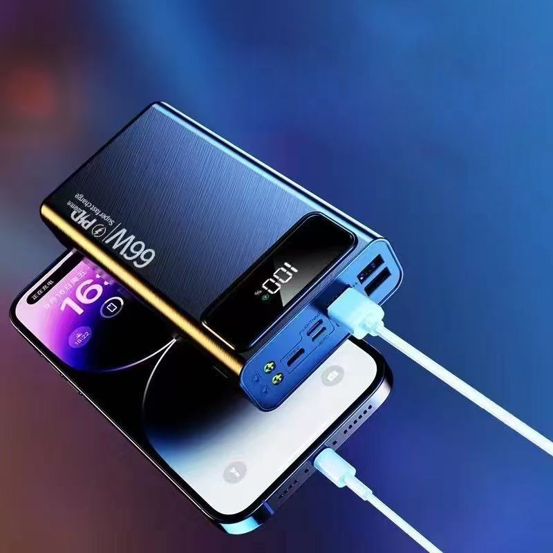 Fábrica de carga rápida rápida simple pantalla digital inteligente de gran capacidad al aire libre salida de alimentación portátil 66w