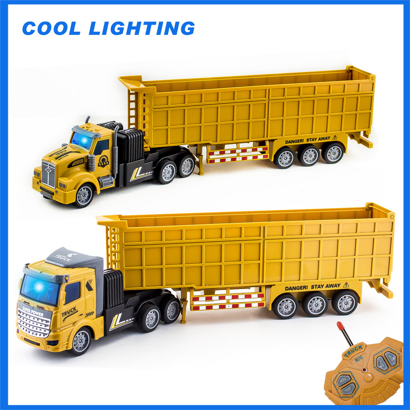 Oem Trailer Remote Control Transport Truck Container Truck Trailer Charging Handle Remote Control Engineering Vehicle Rc Trailer