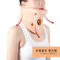 新款成人頸托分體式頸椎固定支具可調節拉伸頸部鏤空透氣支撐護具