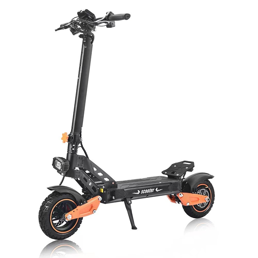 Cross-Border New Hot-Selling 48V Lithium Battery Off-Road Tire Electric Scooter, Foldable Two-Wheeled Adult Folding Mobility Vehicle