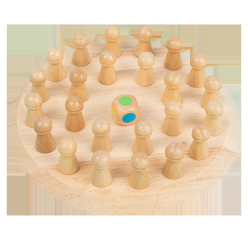Children's wooden early education color memory chess focus parent-child interactive fun game science and education educational toys