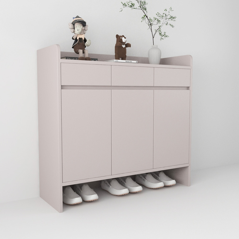 Manufacturer Customized Shoe Cabinet for Home Entrance, Small Apartment, Economical Shoe Rack, White Vertical Shoe Cabinet