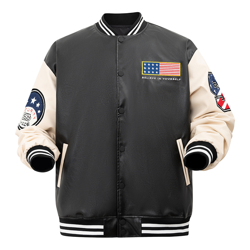 Chaqueta de béisbol de estilo nacional de estilo americano, chaqueta casual de pareja, chaqueta de invierno para hombres, chaqueta de abrigo
