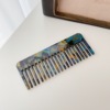 Geometric acid hair combing comfortable texture, smooth combing net red temperament girl washing hair comb, marble pattern comb, wholesale