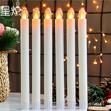 无焰电子蜡烛10键遥控长杆无烟烛光晚餐杆蜡婚礼婚庆烛台电子蜡烛