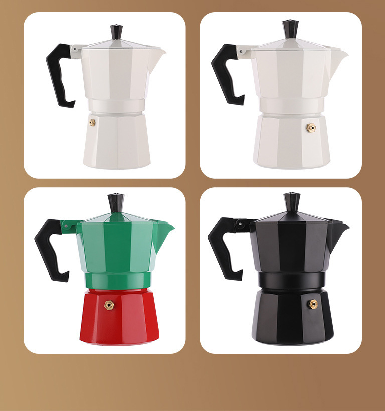 Cross-border coffee pot, thick aluminum octagonal pot for pour-over coffee, mocha pot, cold brew coffee pot, coffee brewing tool