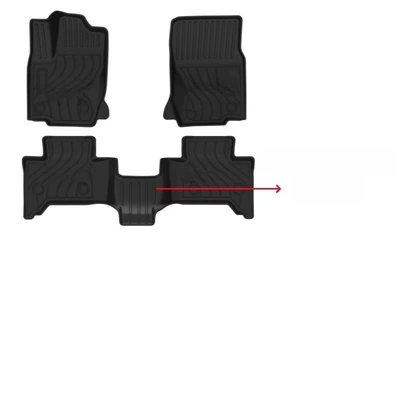 Universal Foot Pad Lexus Gx/Gx550H/Gx550 Car - second-row-over-the-bridge-without-rubber-shell-lhd-left-hand-drive-24-models-lexus-gx550-five-seater-5-seat-single-layer-tpe-floor-mats-full-tpe-special-car-dedicated