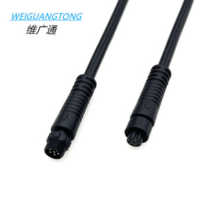 M8���ղ��^��ˮ���^6о ����6о24AWG��ˮ�B�Ӿ���ĸ���^��ˮP67
