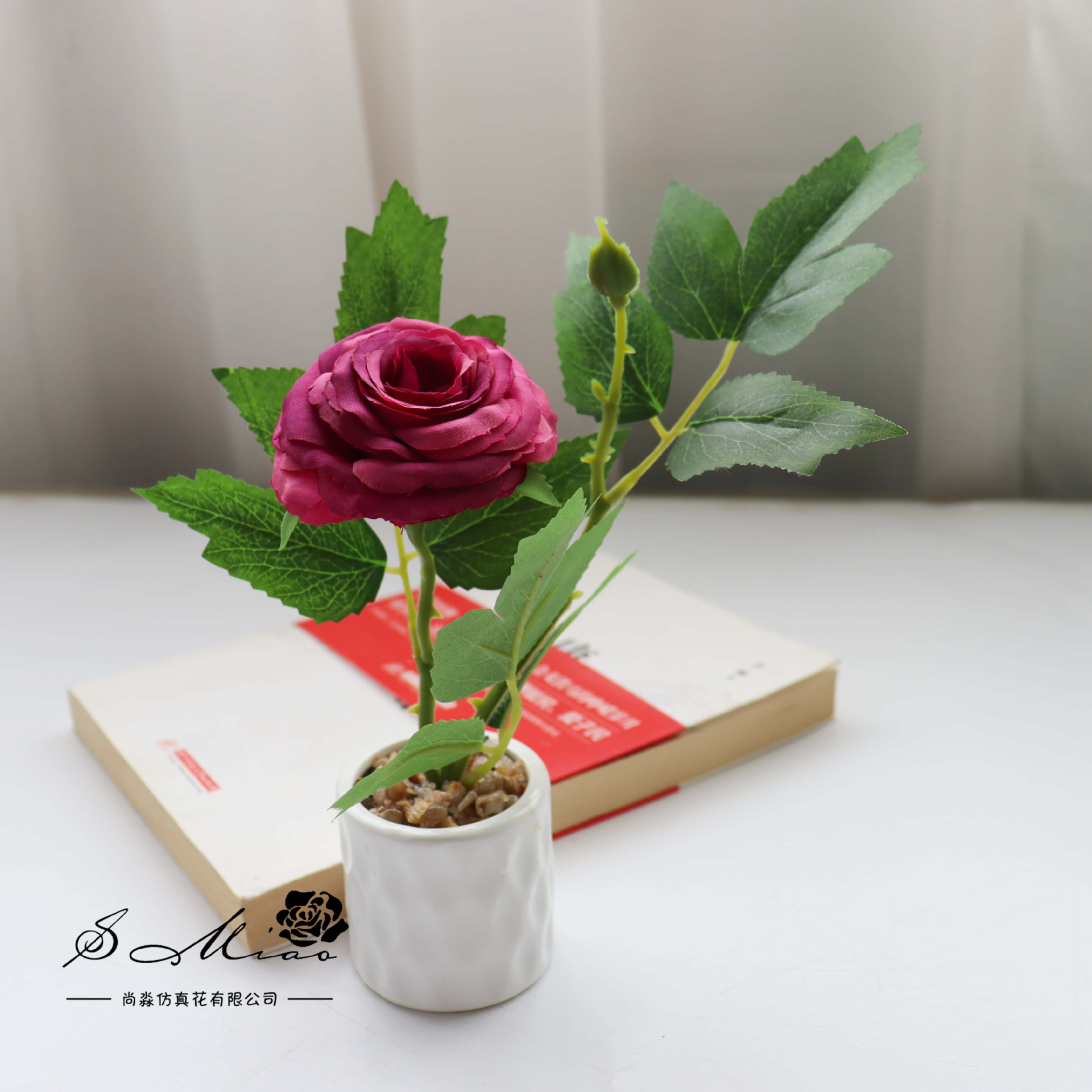 flores falsas estilo pastoral camellia pequeña flor de simulación bonsai flor de moda decoración creativa plantación verde artificial simulación maceta image 11